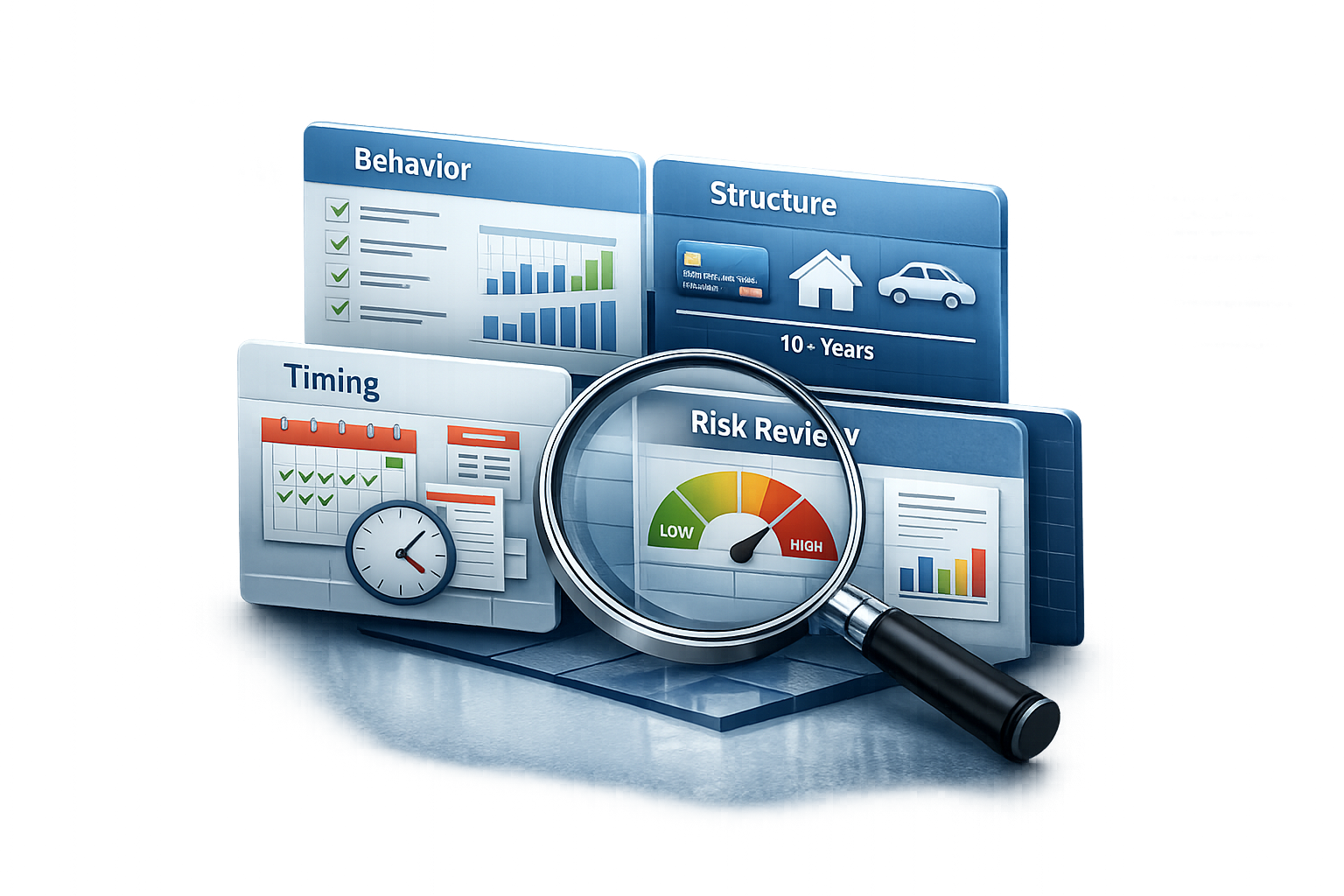 Lenders Underwriting Framework: Evaluating Behavior, Structure, Timing, and Risk Lenders analyzing behavior, account structure, timing, and risk factors within the underwriting framework